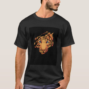 Camiseta Tiger Face Wildlife Selgle Selvagem Animal Selvage