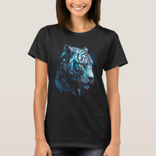 Camiseta Tiger Fantasy Trabalho de arte Robot Animal Motif