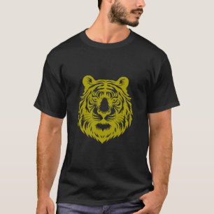Camiseta Tiger Head, Amante de os animais