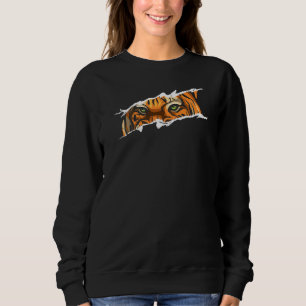 Camiseta Tiger Head Green Eyes Wilderlife Predator Wilderne