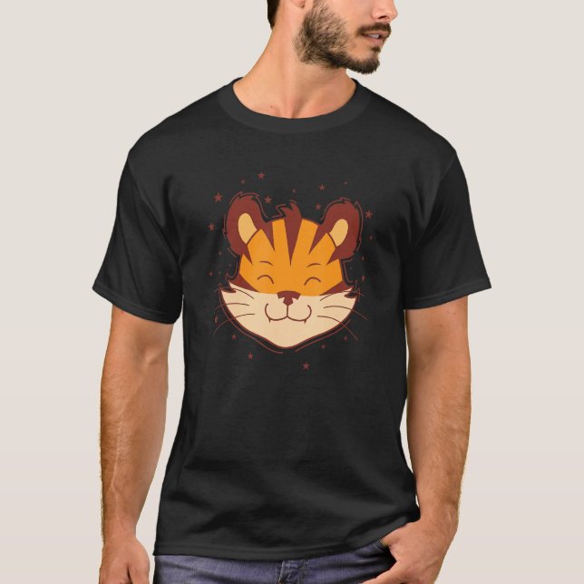 Camiseta Tiger Head hunting big Cat Predator Zoo (Frente)