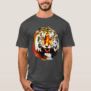 Camiseta Tiger Head Modern Elegante Modelo