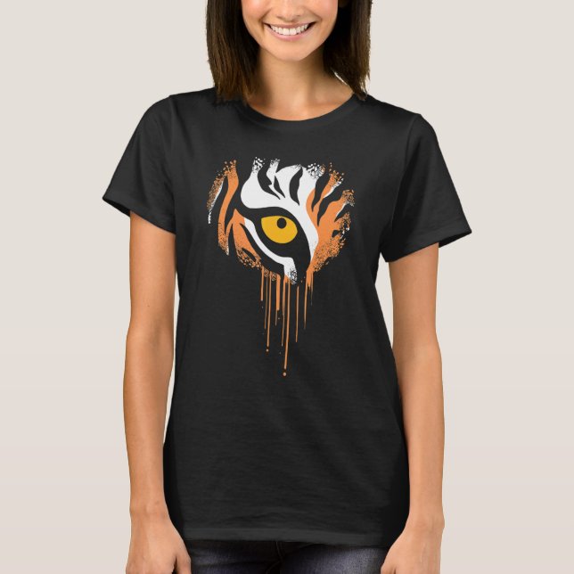 Camiseta Tiger Head Predator Wilderness Safari Zoo (Frente)