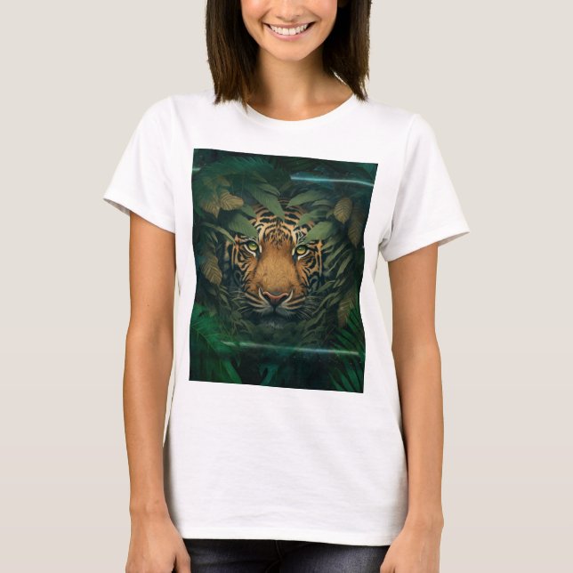 Camiseta Tiger hiding in Foliage                (Frente)