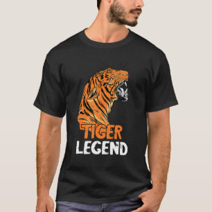 Camiseta Tiger Legend Bengal Tiger Face African Safari Wild