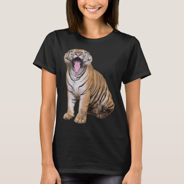 CAMISETA TIGER LION JAGUAR LEOPARD HEAD ANIMORT (Frente)