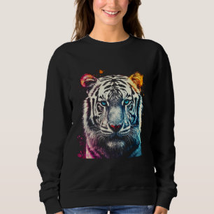 Camiseta Tiger Lover Trabalho de arte Animal Motif Tiger 3