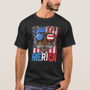 Camiseta Tiger Merica 4 De Julho Tiger Roaring Pa