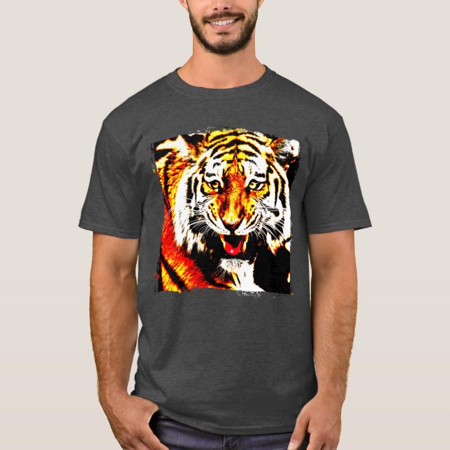 Camiseta Tiger Moderno Modelo Elegante (Frente)