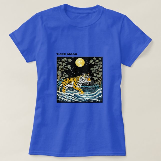Camiseta Tiger Moon (Frente do Design)