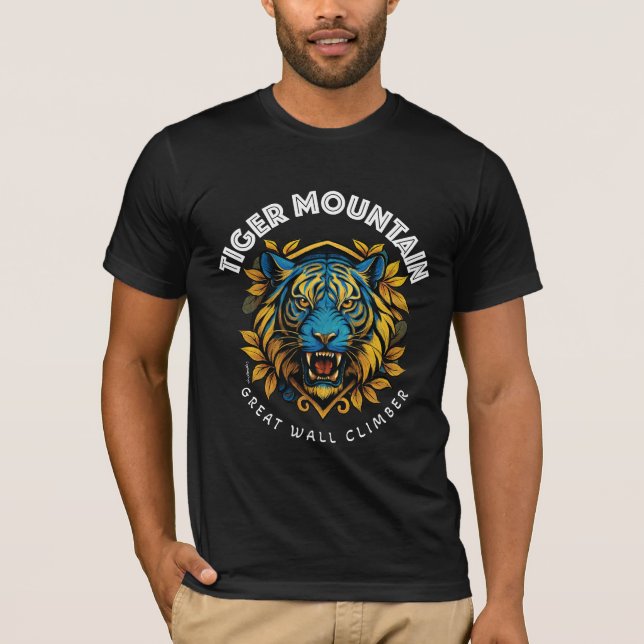 Camiseta "Tiger Mountain Excelente Wall Climber" (Frente)