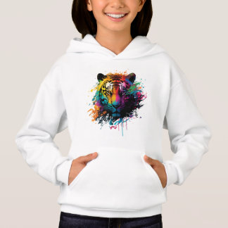 Camiseta Tiger Neon Ink Splash