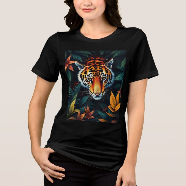 Camiseta “Tiger of Mine” – Colourful Tiger Portrait (Frente)