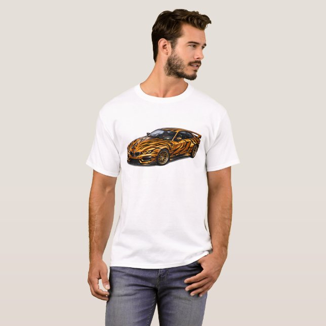 Camiseta Tiger Orange Performance Coupe — BV-BTO (Frente Completa)