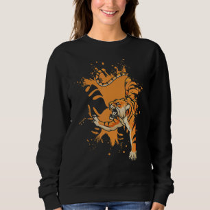 Camiseta Tiger Predator Wilderness Vida selvagem Grande Cat