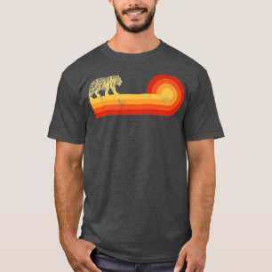 Camiseta Tiger Retro Vintage 60s 70s Sunset Mammal Zoo Anim