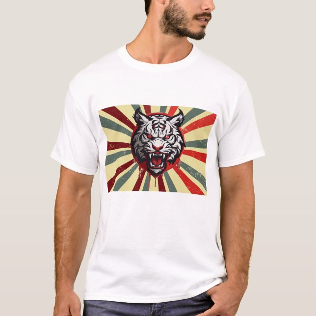 Camiseta tiger retro vintage customized (Frente)