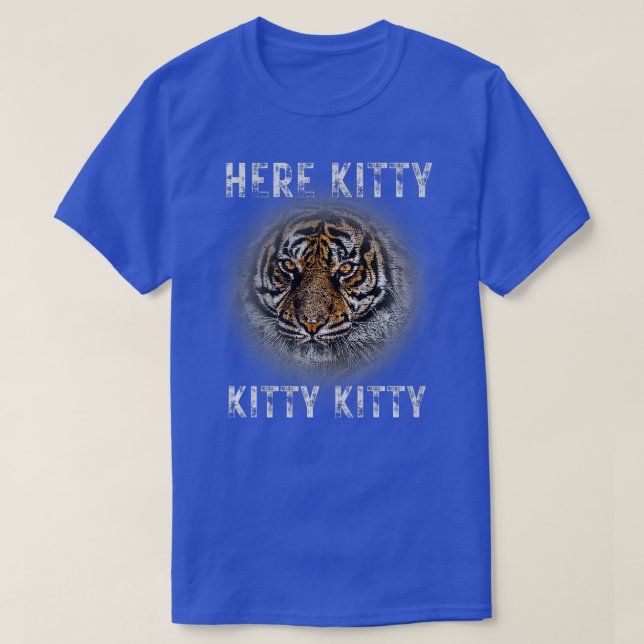 Camiseta Tiger Safari Zoo Wildlife Animal Aqui Gatinho Big  (Frente do Design)