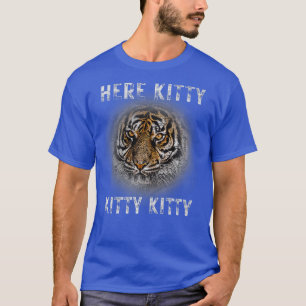 Camiseta Tiger Safari Zoo Wildlife Animal Aqui Gatinho Big 