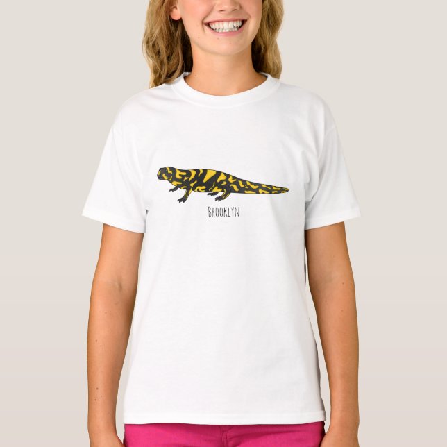 Camiseta Tiger salamander cartoon illustration  (Frente)