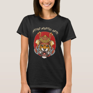 Camiseta Tiger Samurai Cabeça de MMA Combatente Livre