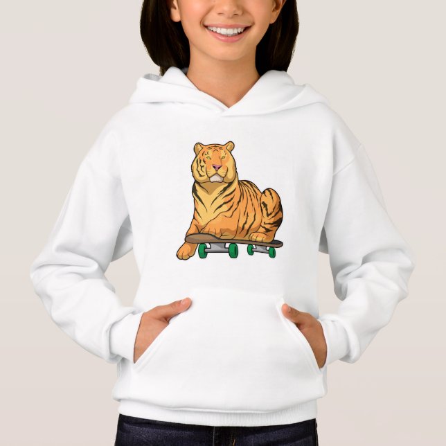 Camiseta Tiger Skater Skateboard (Frente)