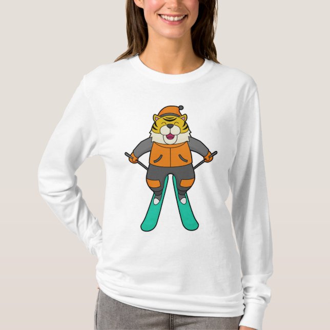 Camiseta Tiger Skier Ski (Frente)