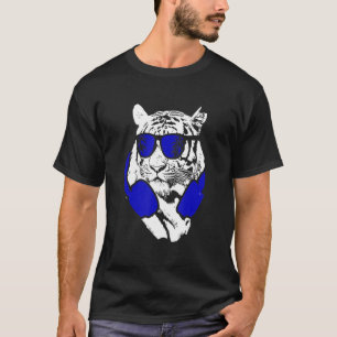 Camiseta Tiger Sunglass Fones de ouvido Festival Música Fan
