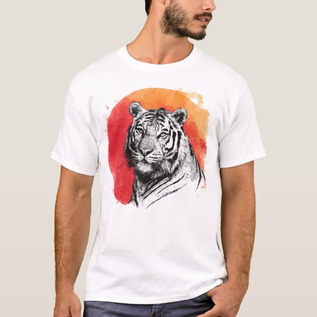 Camiseta Tiger symbol of courage (Frente)