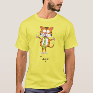 Camiseta Tiger Tie Cute Engraçado