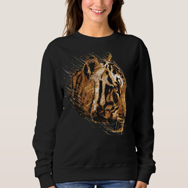 Camiseta Tiger Tiger Face Animal Prints (Frente)