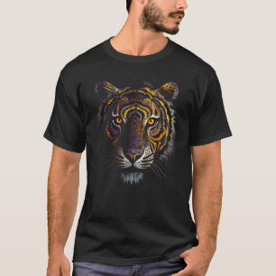 Camiseta Tiger Trabalho de arte Mandala Animal Tiger