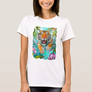Camiseta Tíger tropical T-ShirGemma Orte Diseños