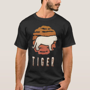 Camiseta Tiger Vintage Retro Classic Animal Sunset