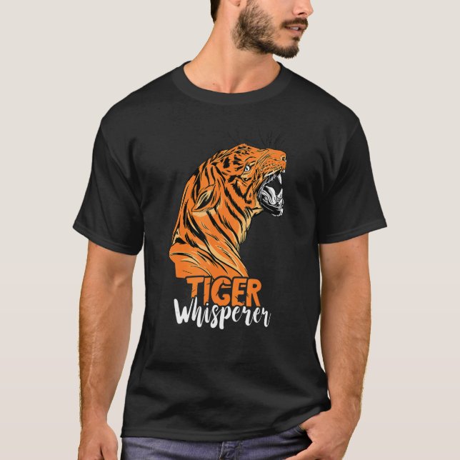 Camiseta Tiger Whisperer Bengal Tiger Face Wild Tiger Eye S (Frente)