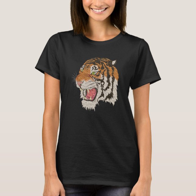 Camiseta Tiger Wild Animal Tiger Head (Frente)
