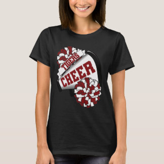 Camiseta Tigers Cheer Ck Para Espírito de Torcida Escolar M