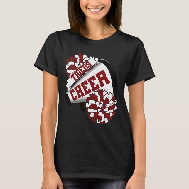 Camiseta Tigers Cheer Ck Para Espírito de Torcida Escolar M (Frente)