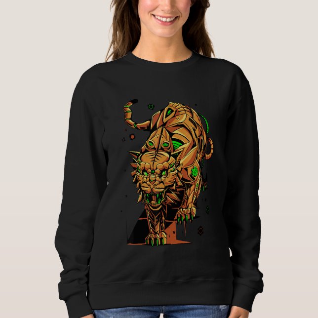 Camiseta tigre a vapor steampunk (Frente)