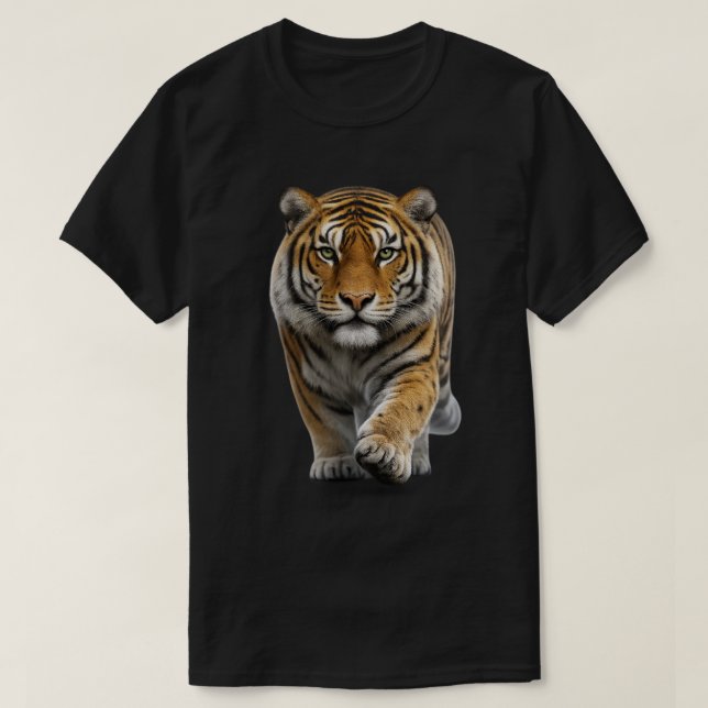 Camiseta Tigre Aproximando-se (Frente do Design)
