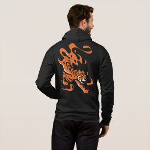 Camiseta Tigre Ardente: Design Ousado Asiático