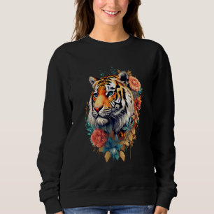 Camiseta Tigre - Arte Flor - Tigre de Arte Animal