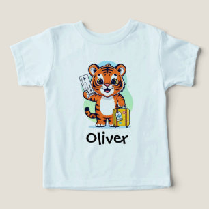 Camiseta Tigre Aventureiro Fofo