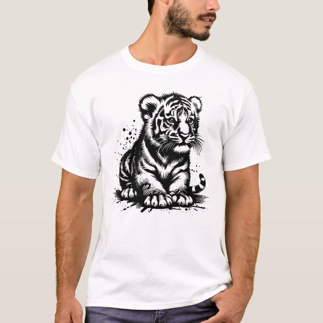 Camiseta Tigre Bebê (Frente)