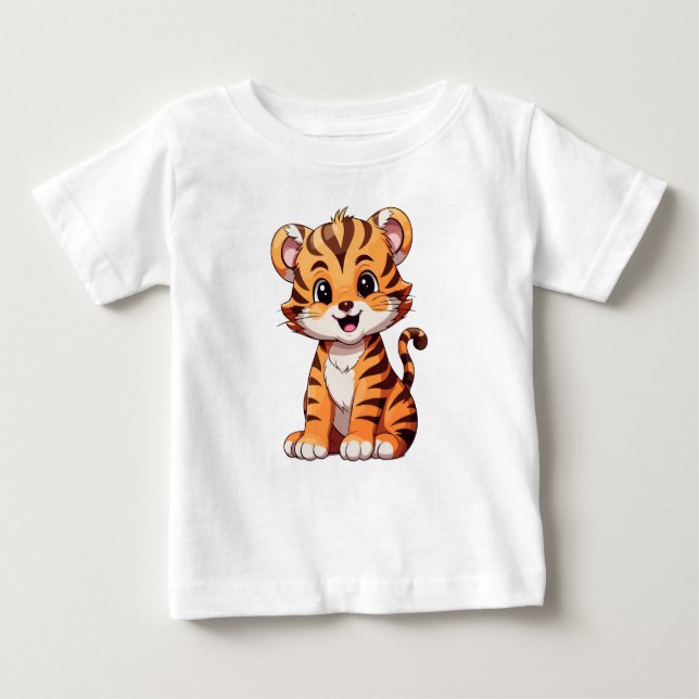 Camiseta Tigre-bebê (Frente)
