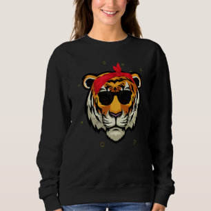 Camiseta Tigre Bengala Gira Com Tigre De Óculos