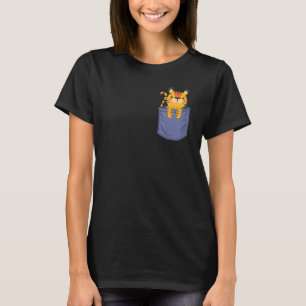 Camiseta Tigre Bolsilho Peito Felino Predatório Tigre Siber