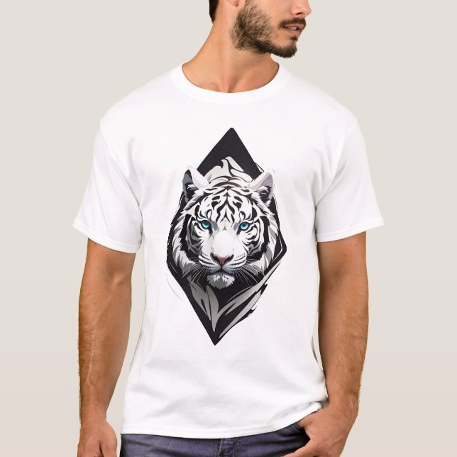 Camiseta Tigre Branco  (Frente)