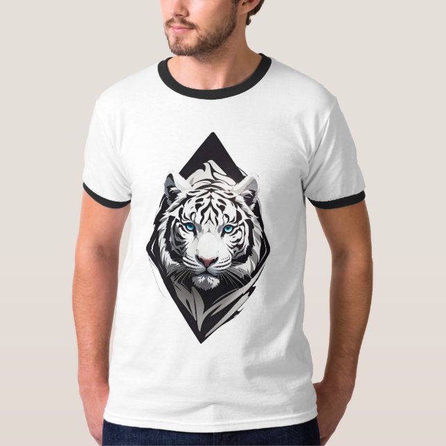 Camiseta Tigre Branco (Frente)