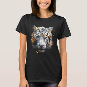 Camiseta Tigre Branco - Arte Animal Motif Tiger